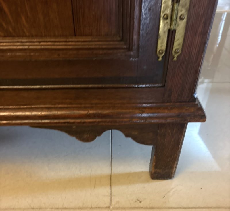 Antique Georgian Oak Dresser Base or Sideboard - Image 8
