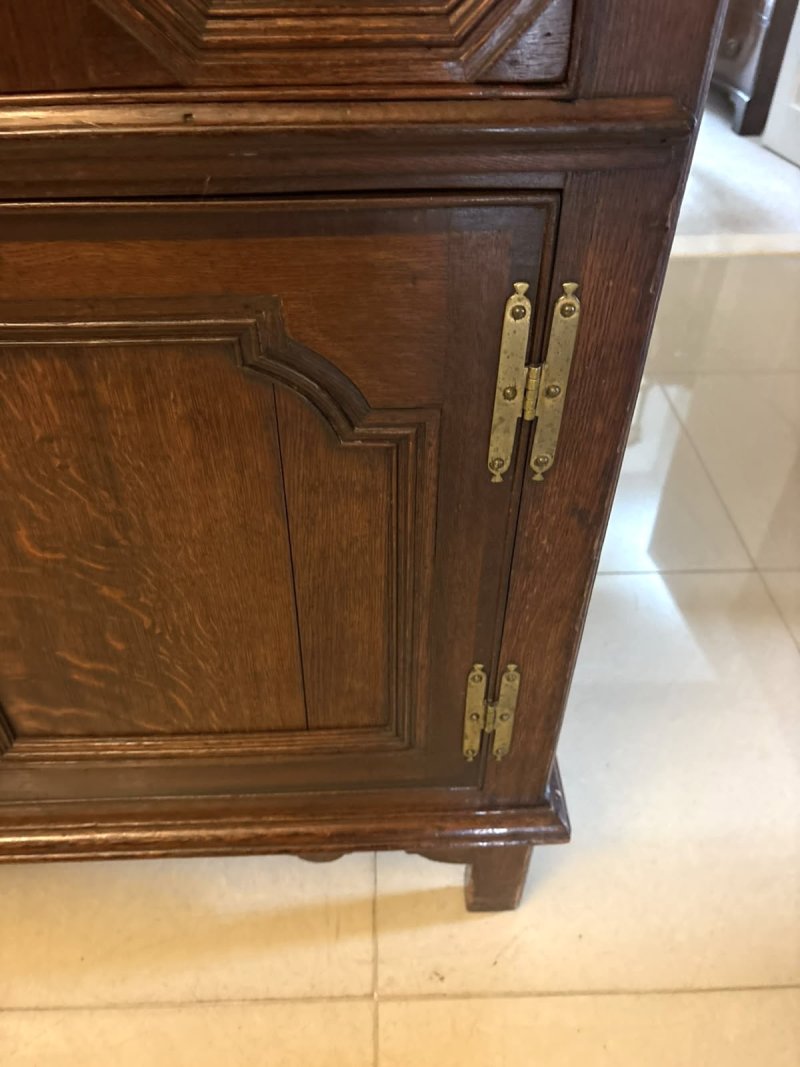 Antique Georgian Oak Dresser Base or Sideboard - Image 7