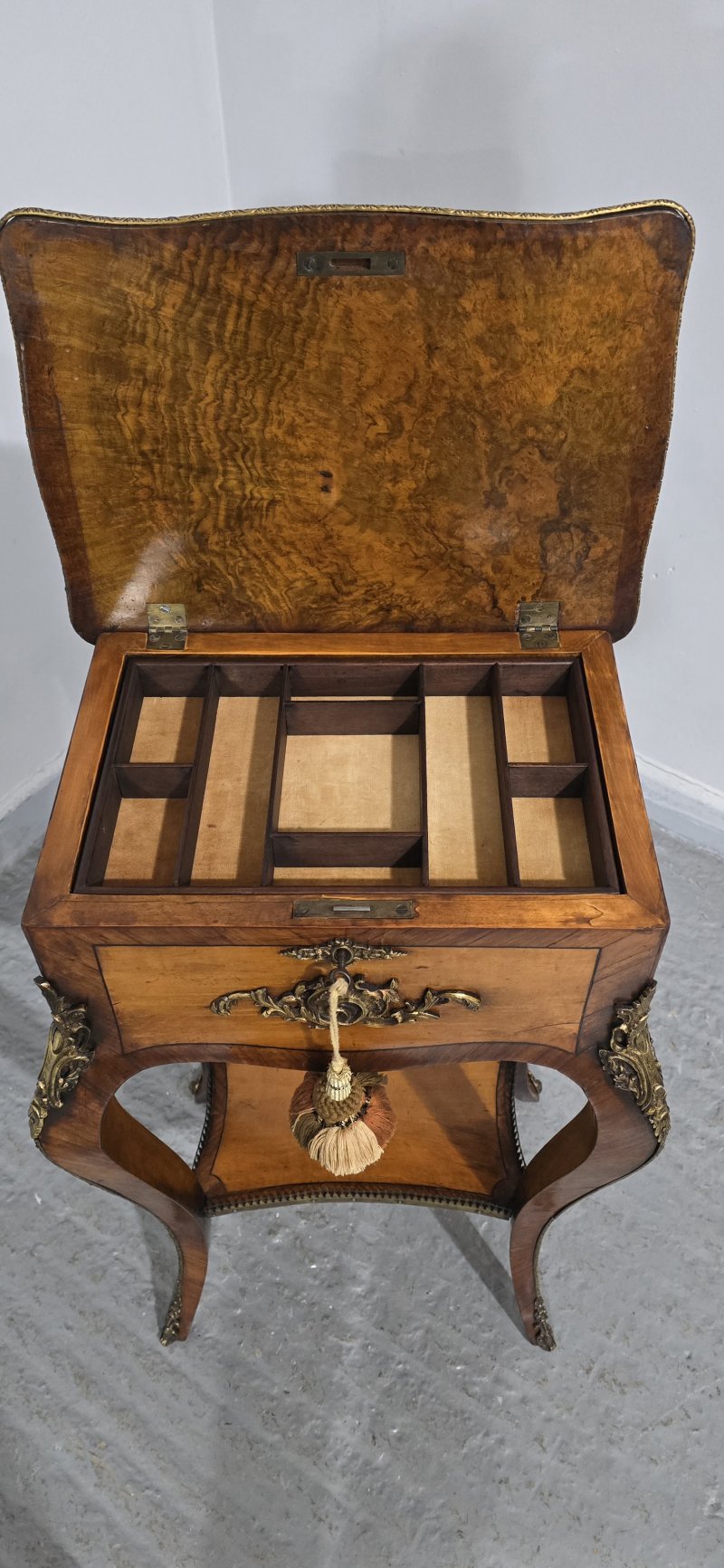 Very Pretty French Freestanding Jewelry Box - Image 2