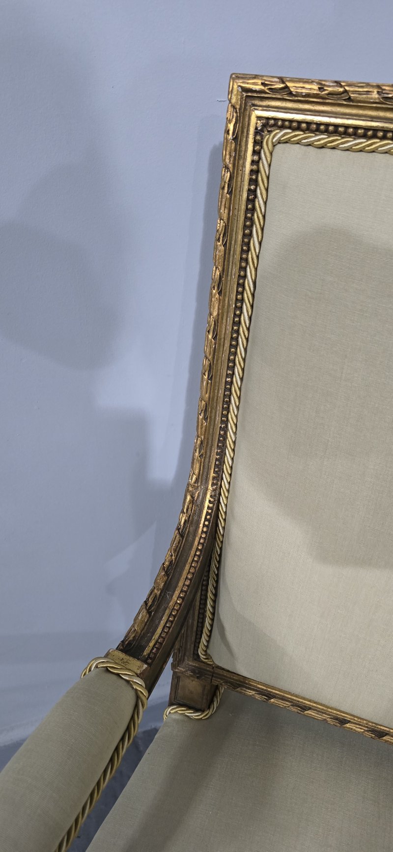 Super Quality Pair French Gilt Open Armchairs - Image 14
