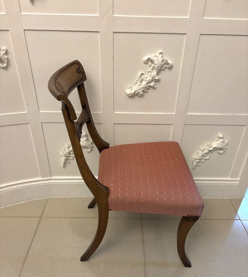 Antique Mahogany Set of Eight Dining Chairs Including Two Carvers - Image 9