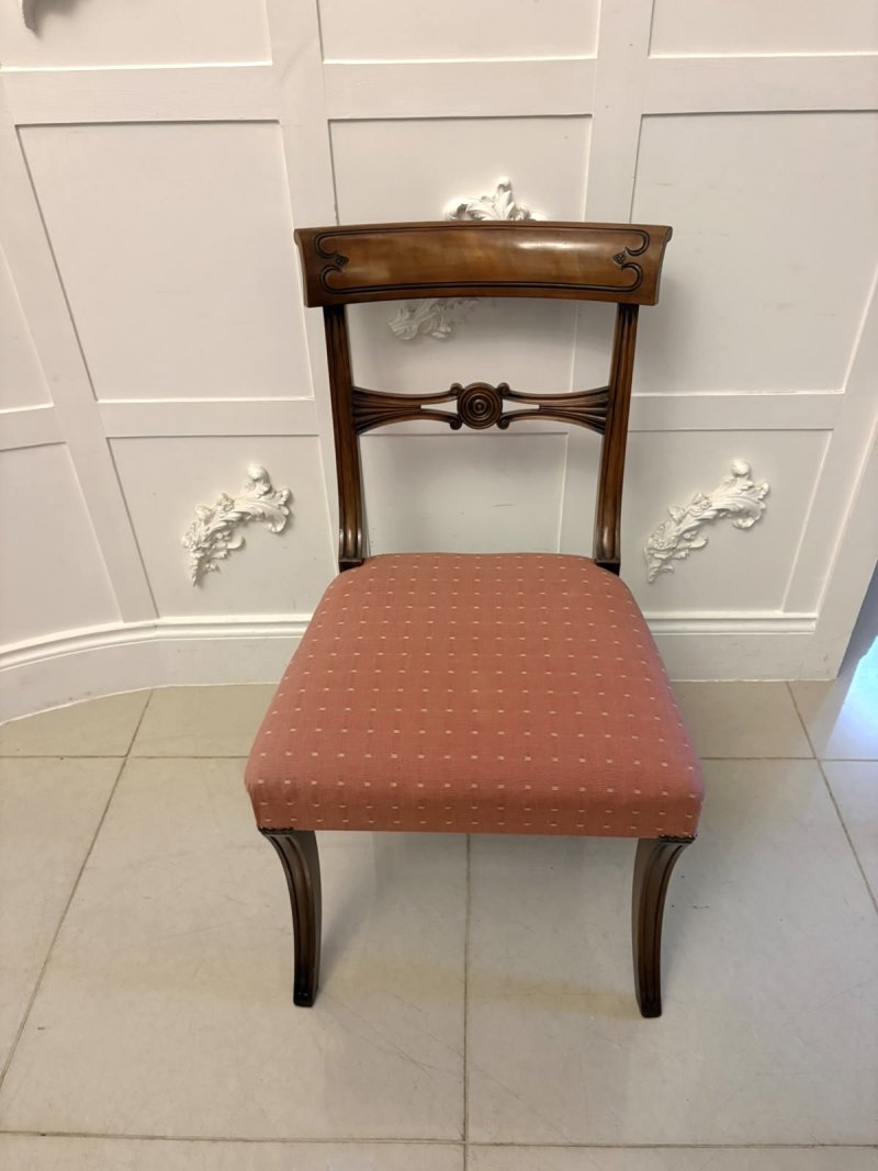 Antique Mahogany Set of Eight Dining Chairs Including Two Carvers - Image 15