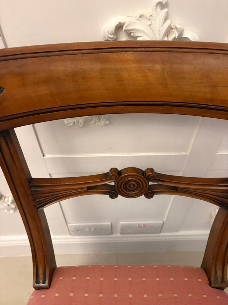 Antique Mahogany Set of Eight Dining Chairs Including Two Carvers - Image 3