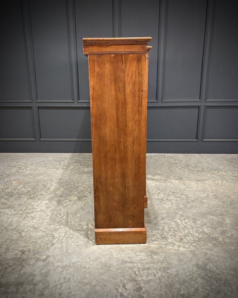 Large Breakfront Walnut Bookcase By Maple & Co. - Image 12