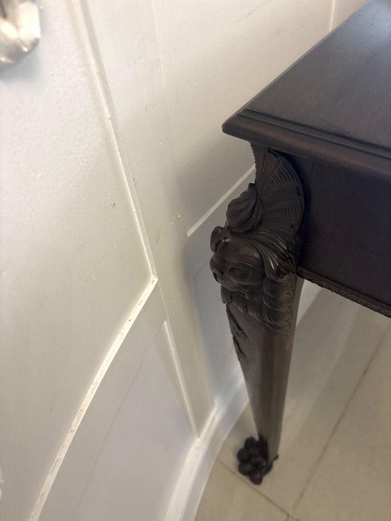 Antique George III Carved Mahogany Centre or Side Table - Image 6