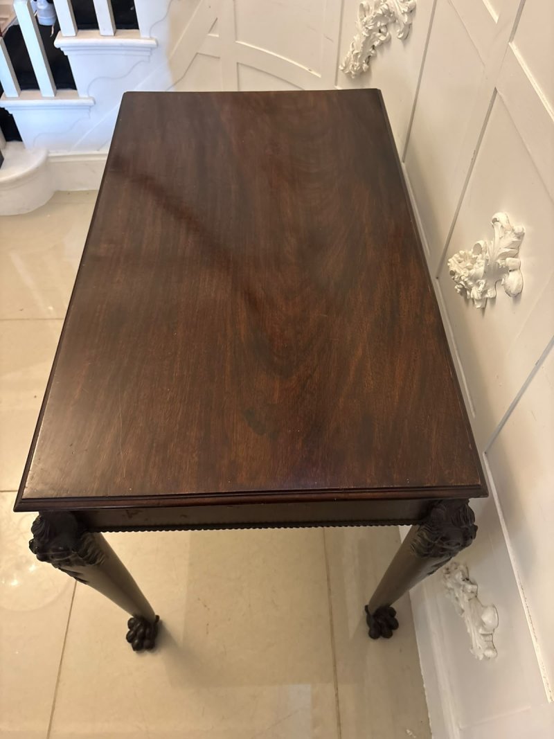 Antique George III Carved Mahogany Centre or Side Table - Image 7
