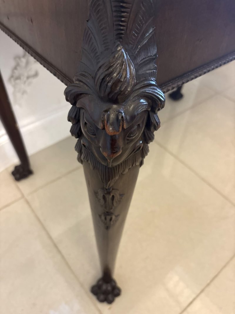 Antique George III Carved Mahogany Centre or Side Table - Image 10