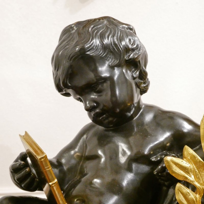 French Gilt Bronze Mantel Clock by Japy Freres - Image 3