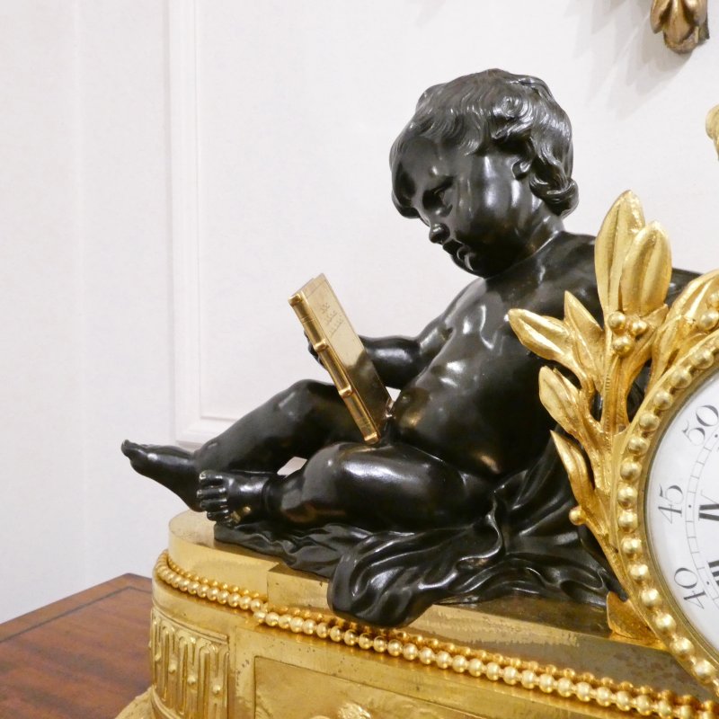 French Gilt Bronze Mantel Clock by Japy Freres - Image 4