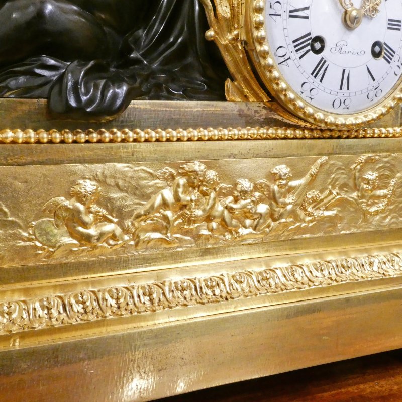 French Gilt Bronze Mantel Clock by Japy Freres - Image 9