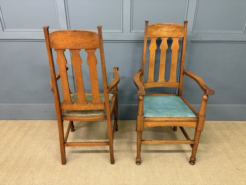 Pair of Glasgow School Arts & Crafts Armchairs - Image 10