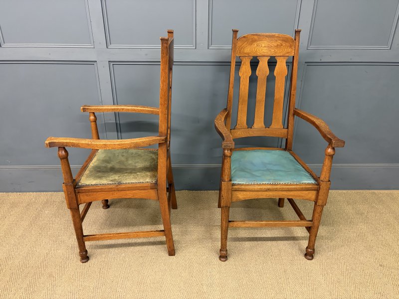 Pair of Glasgow School Arts & Crafts Armchairs - Image 11
