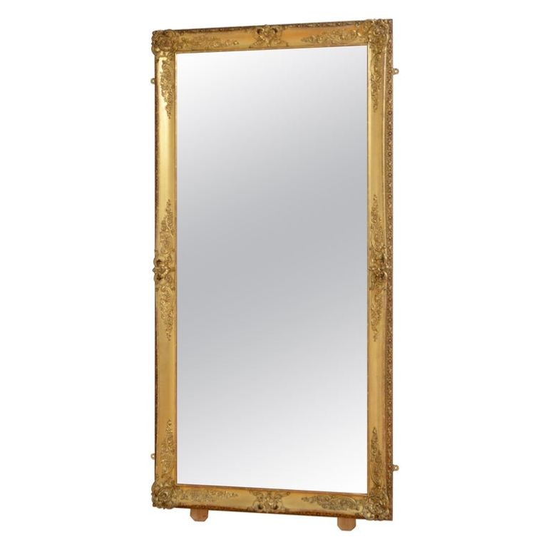 Superb 19th Century Leaner or Wall Mirror