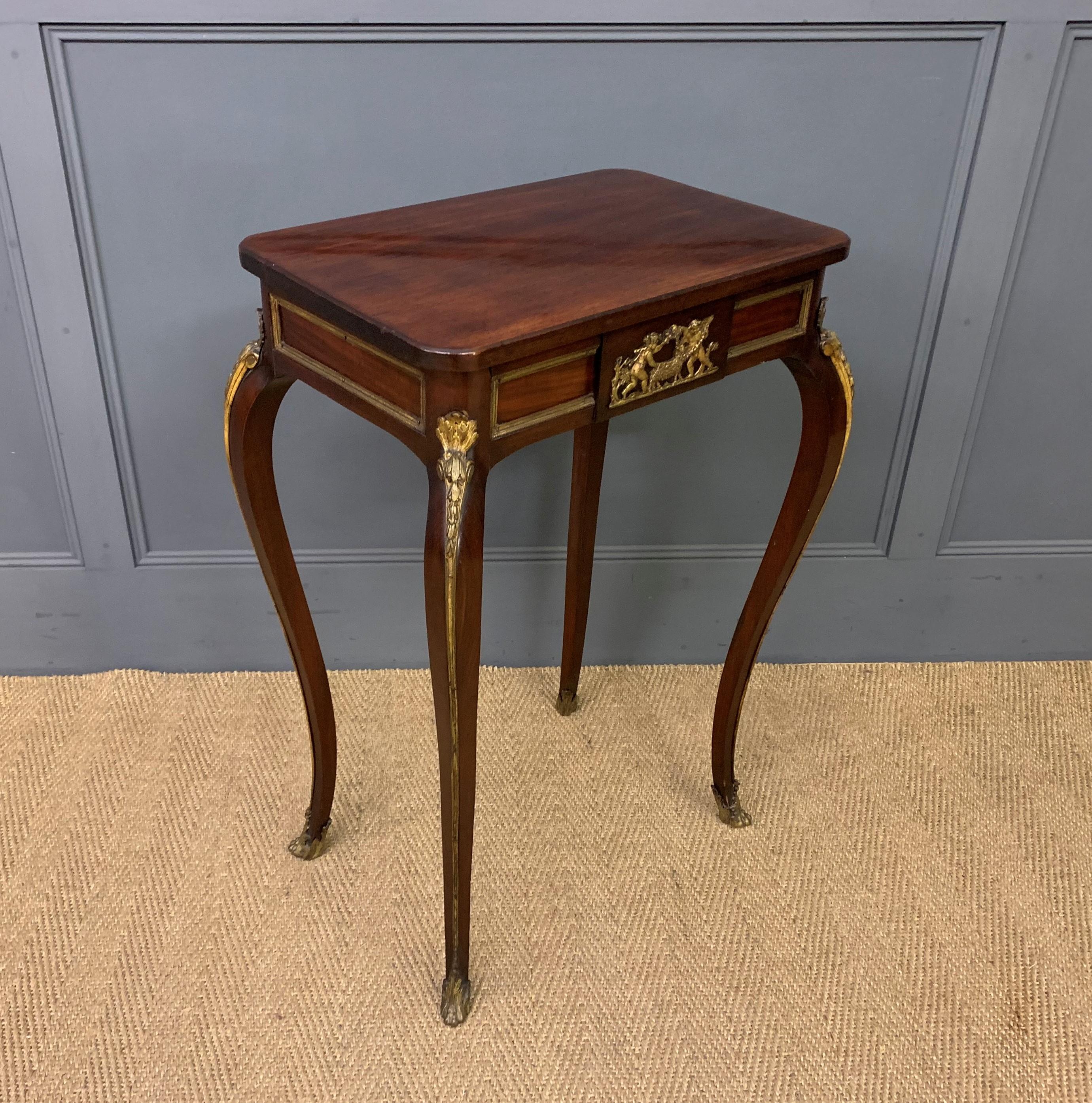 Ormolu Mounted Mahogany Stand