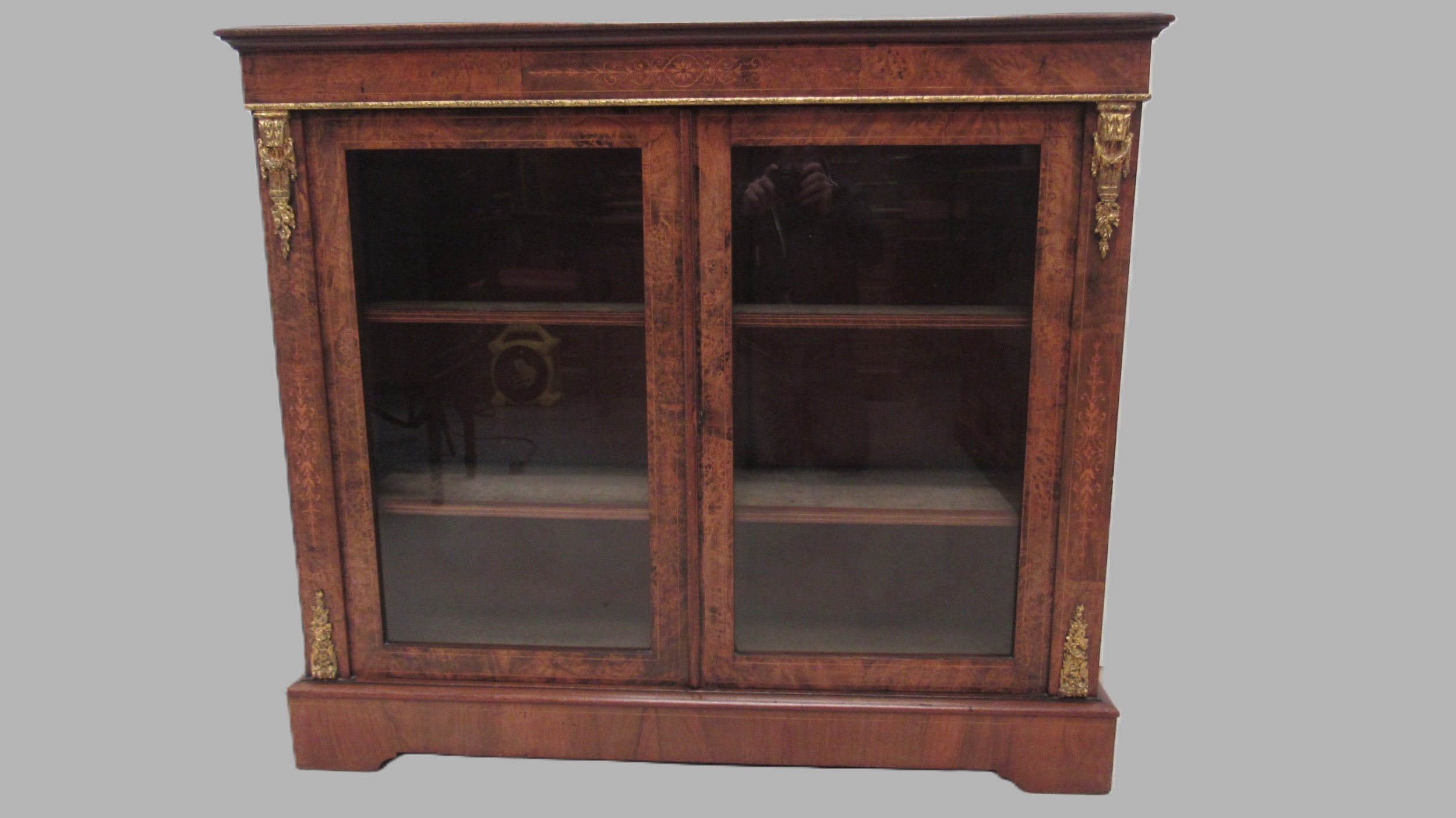 Victorian Inlaid Pier Cabinet