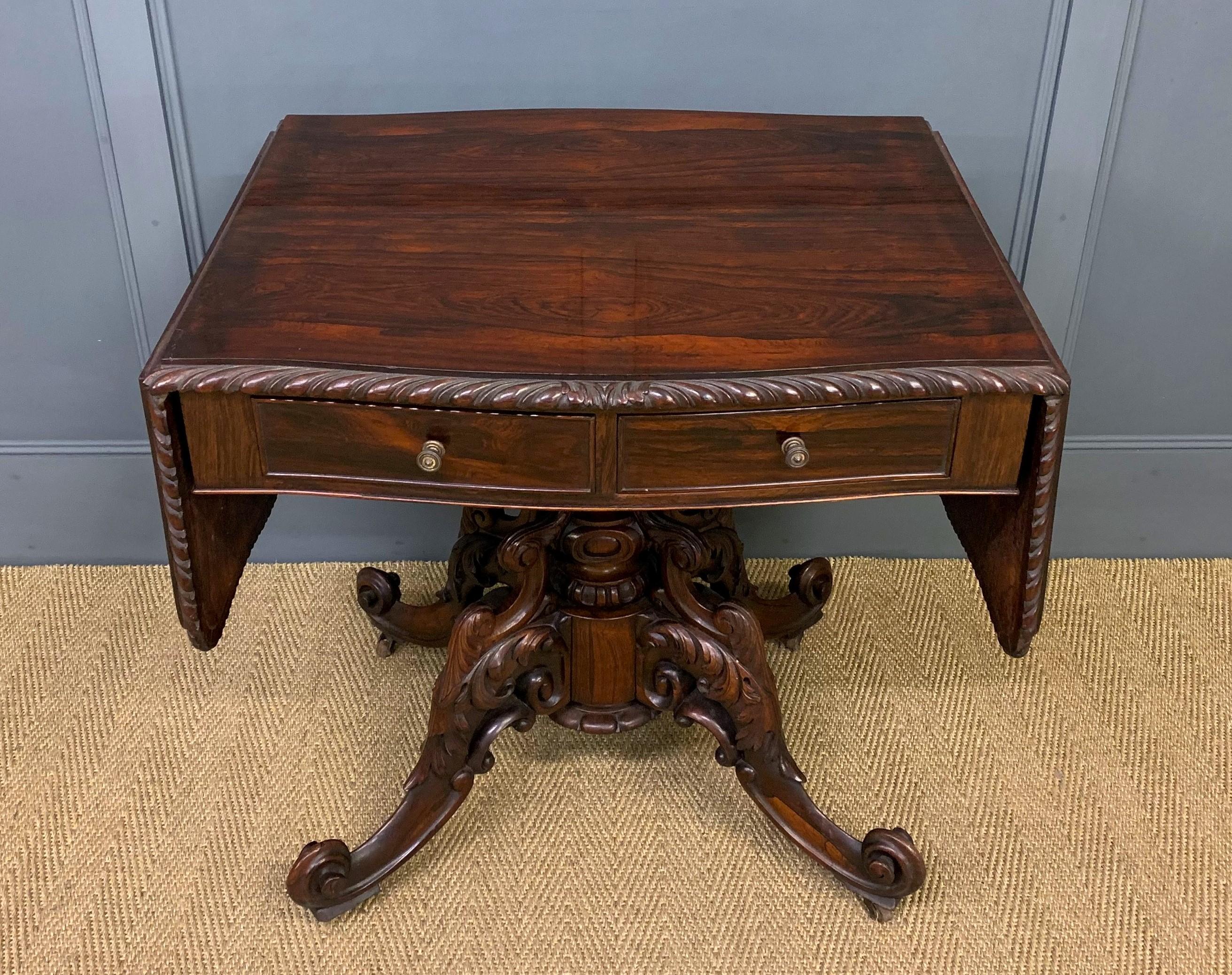 19th Century Rosewood Sofa Table
