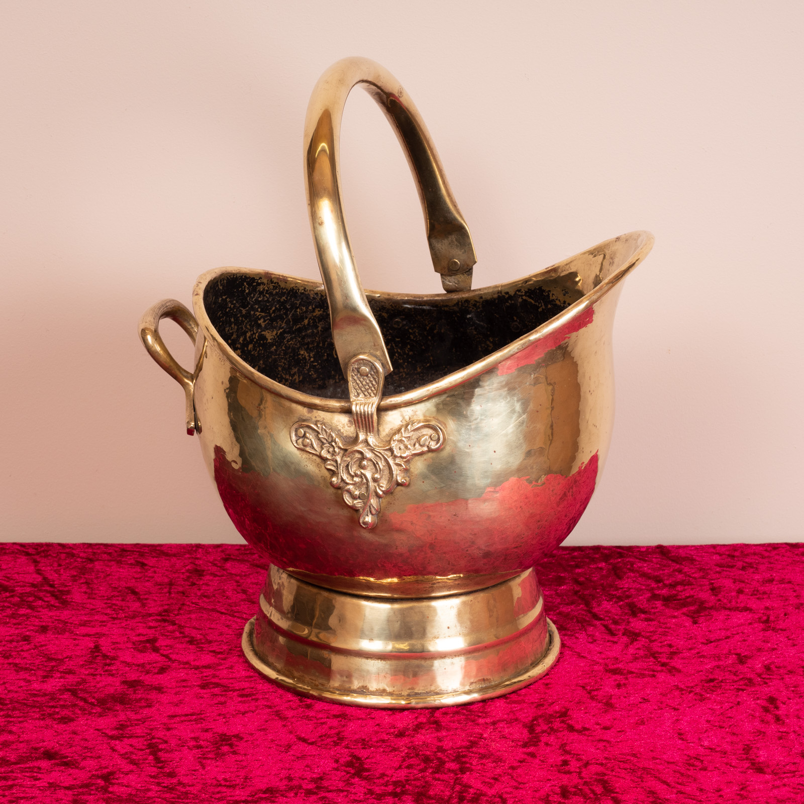 Victorian Brass Coal Scuttle/Bucket