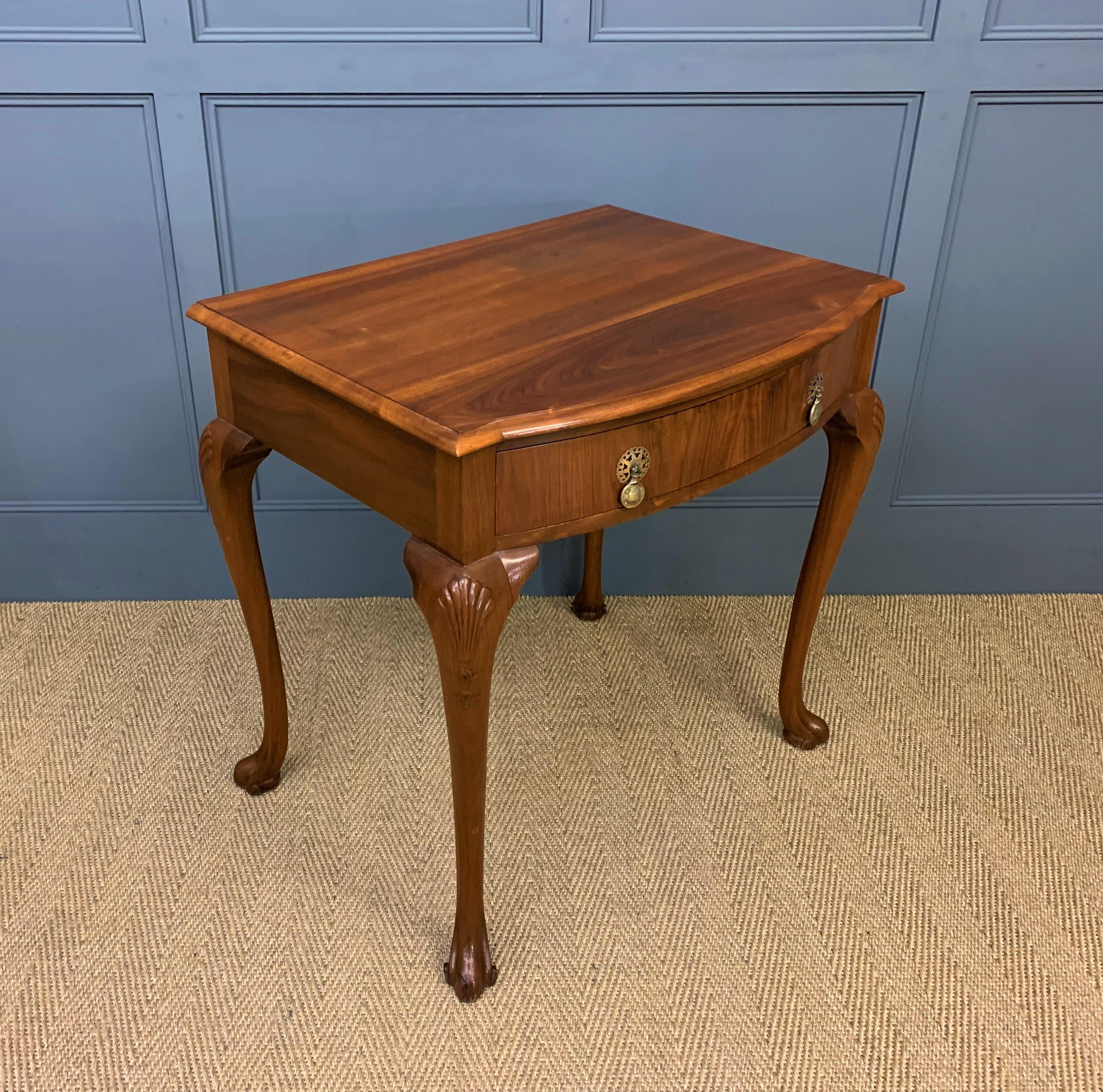 Burr Walnut Lamp Table