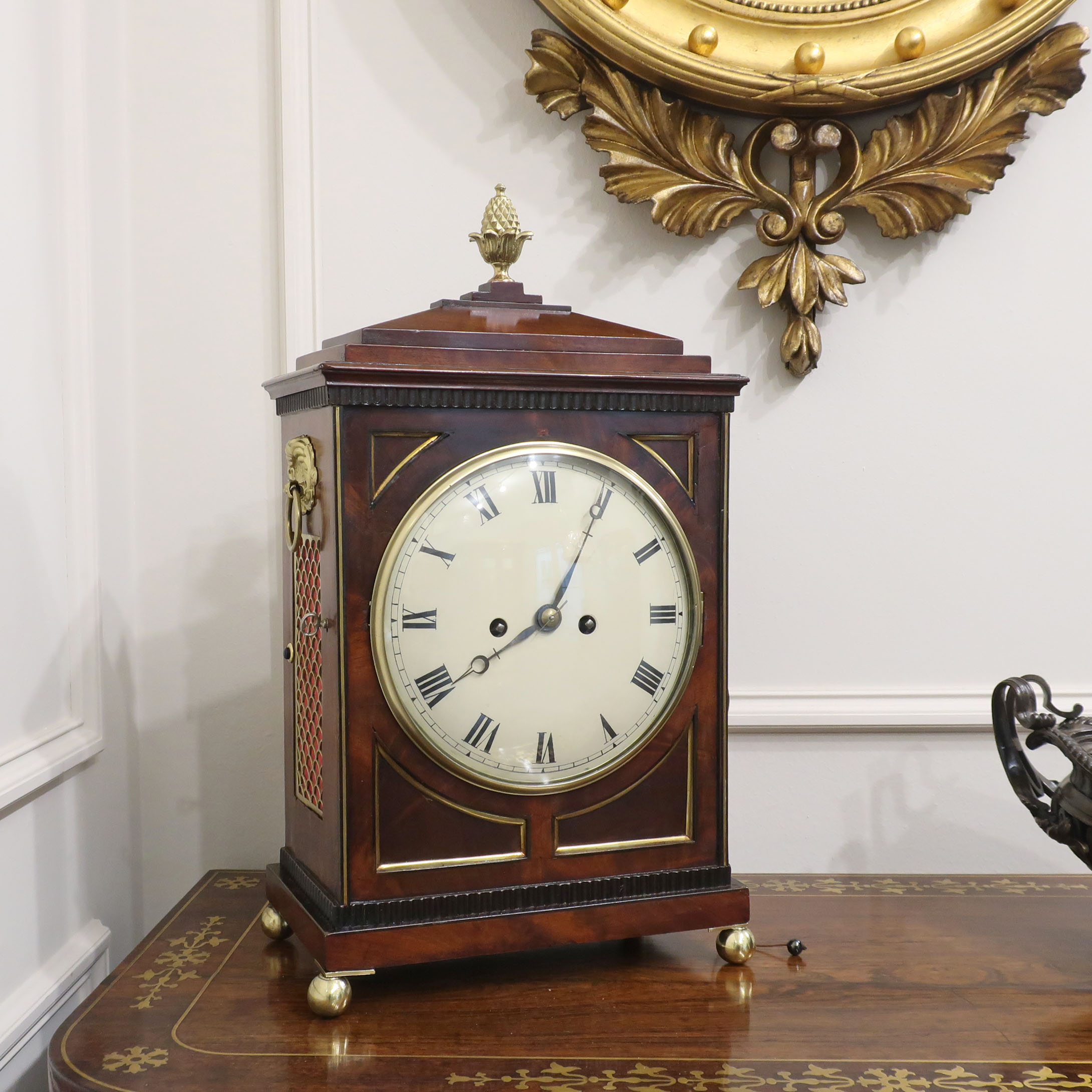 Georgian Mahogany Bracket Clock