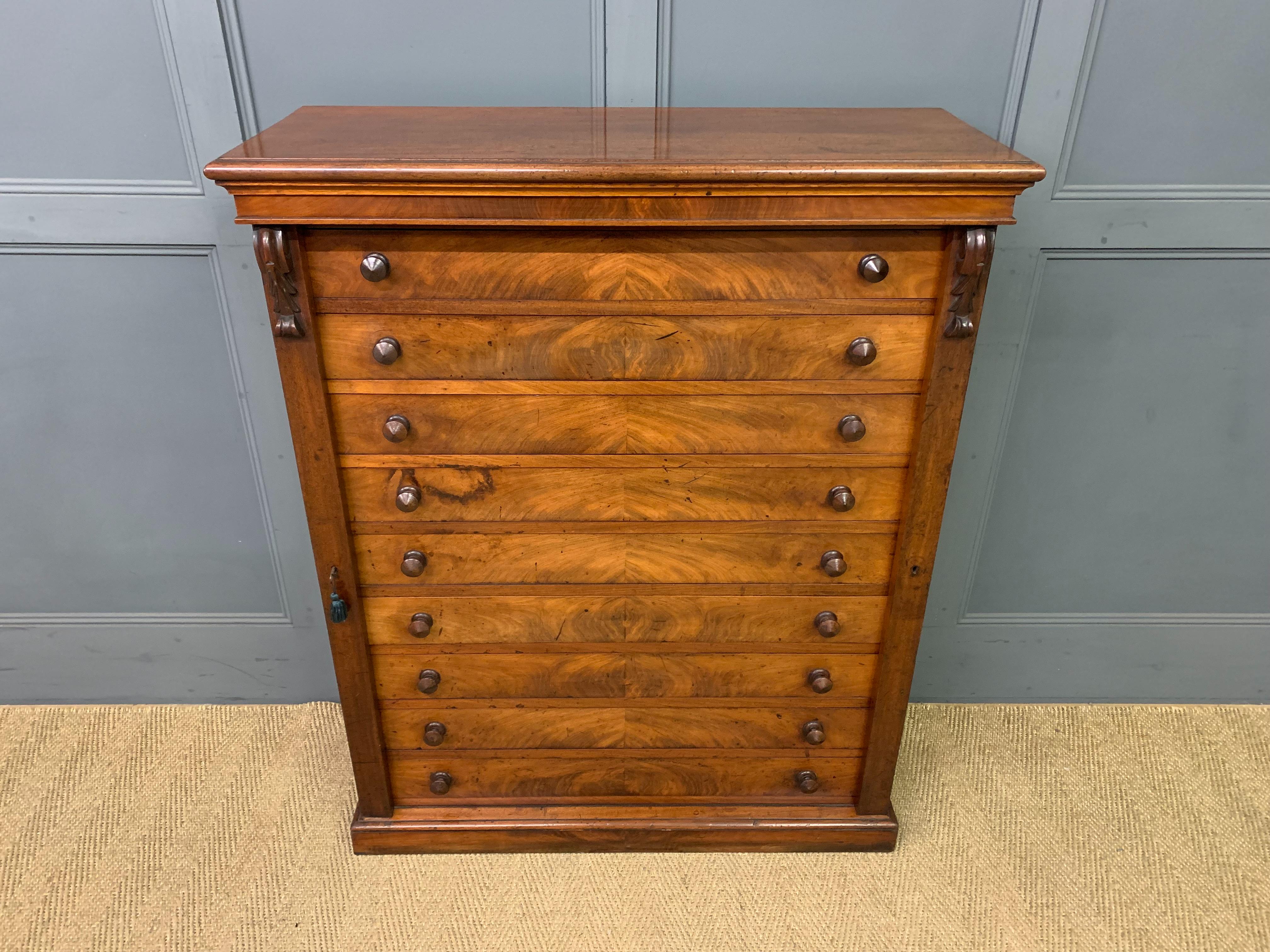 Victorian Mahogany Wellington Chest