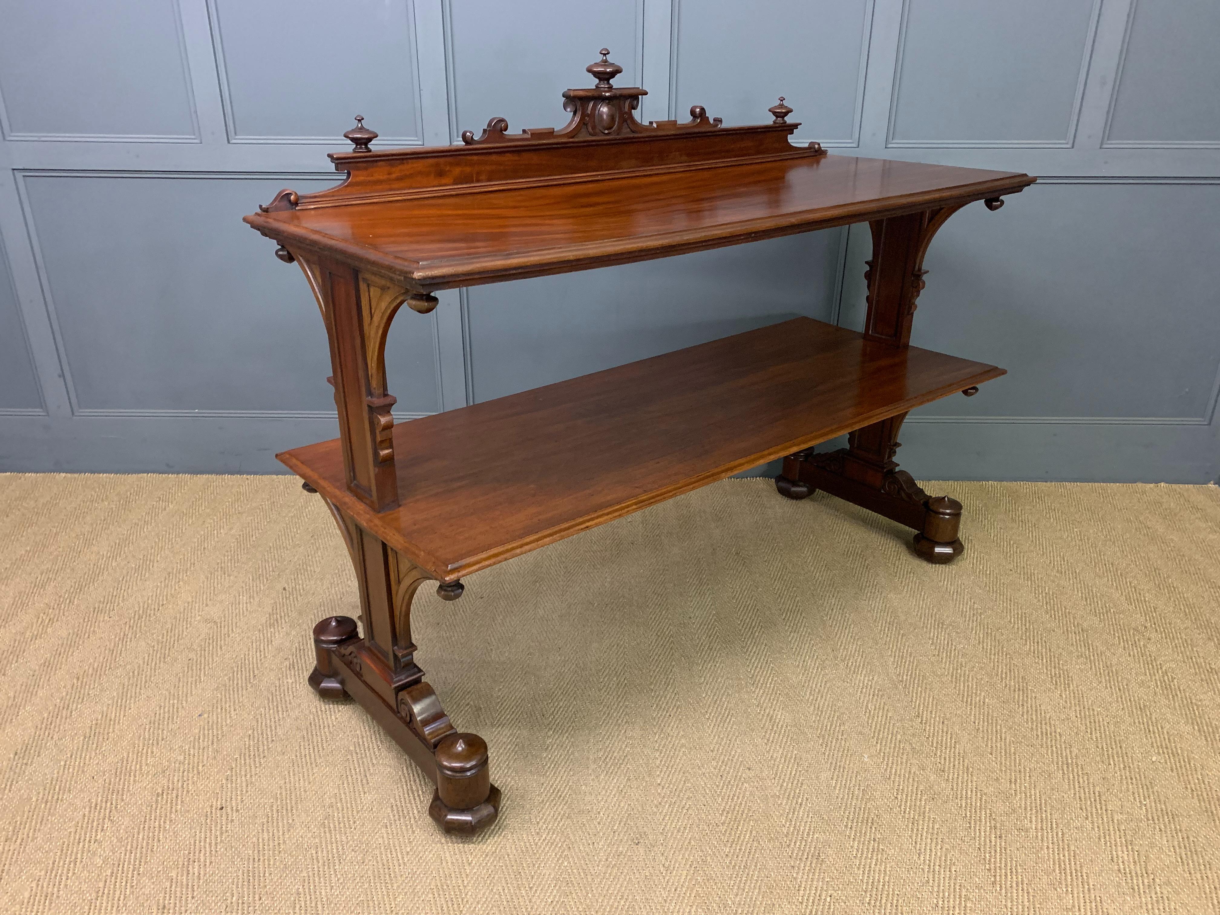 Large Sized Victorian Mahogany Buffet