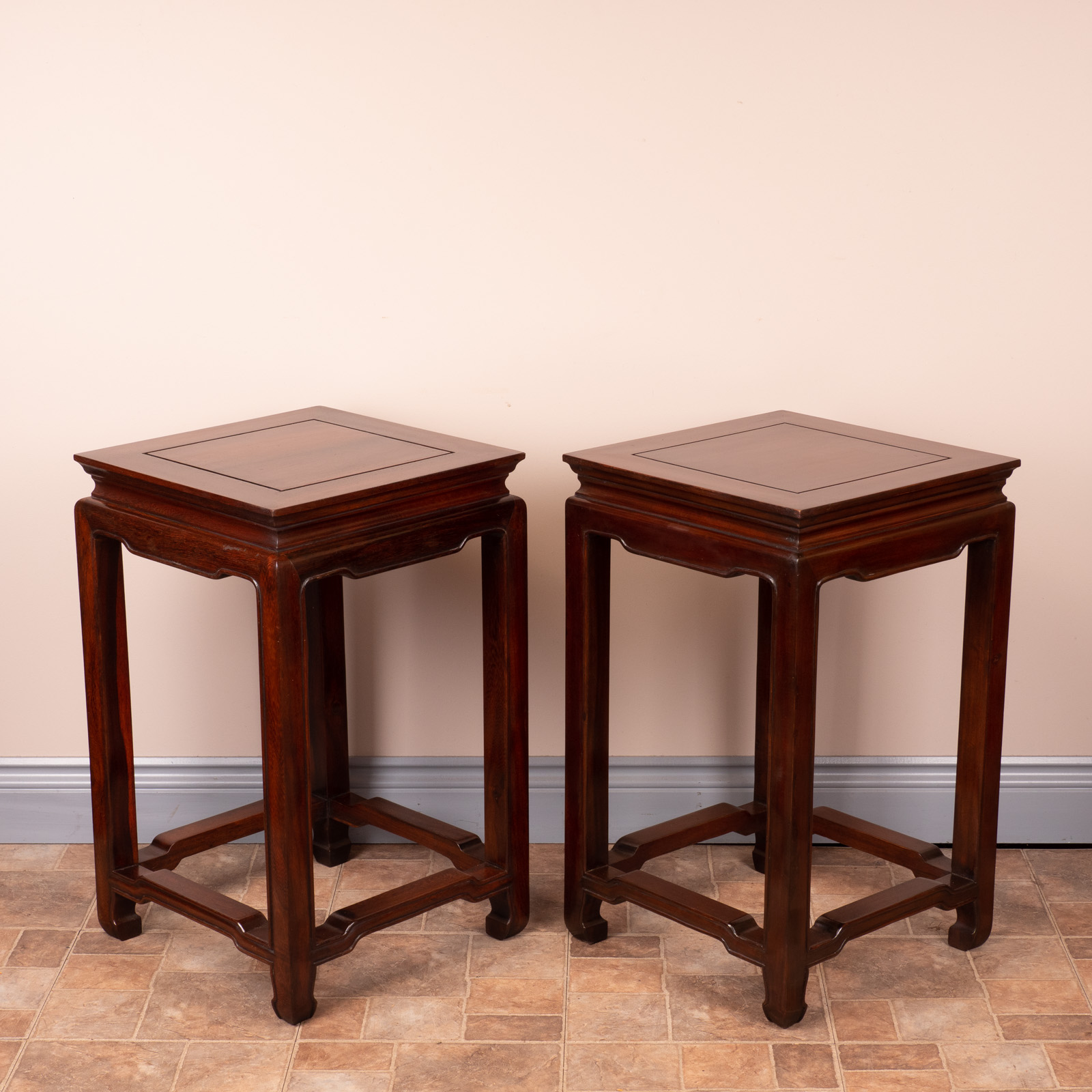 Elegant Pair of Chinese Table Stands