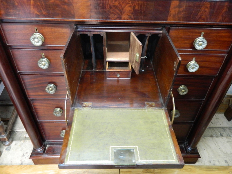 Regency Mahogany Secretaire Chest Of Drawers