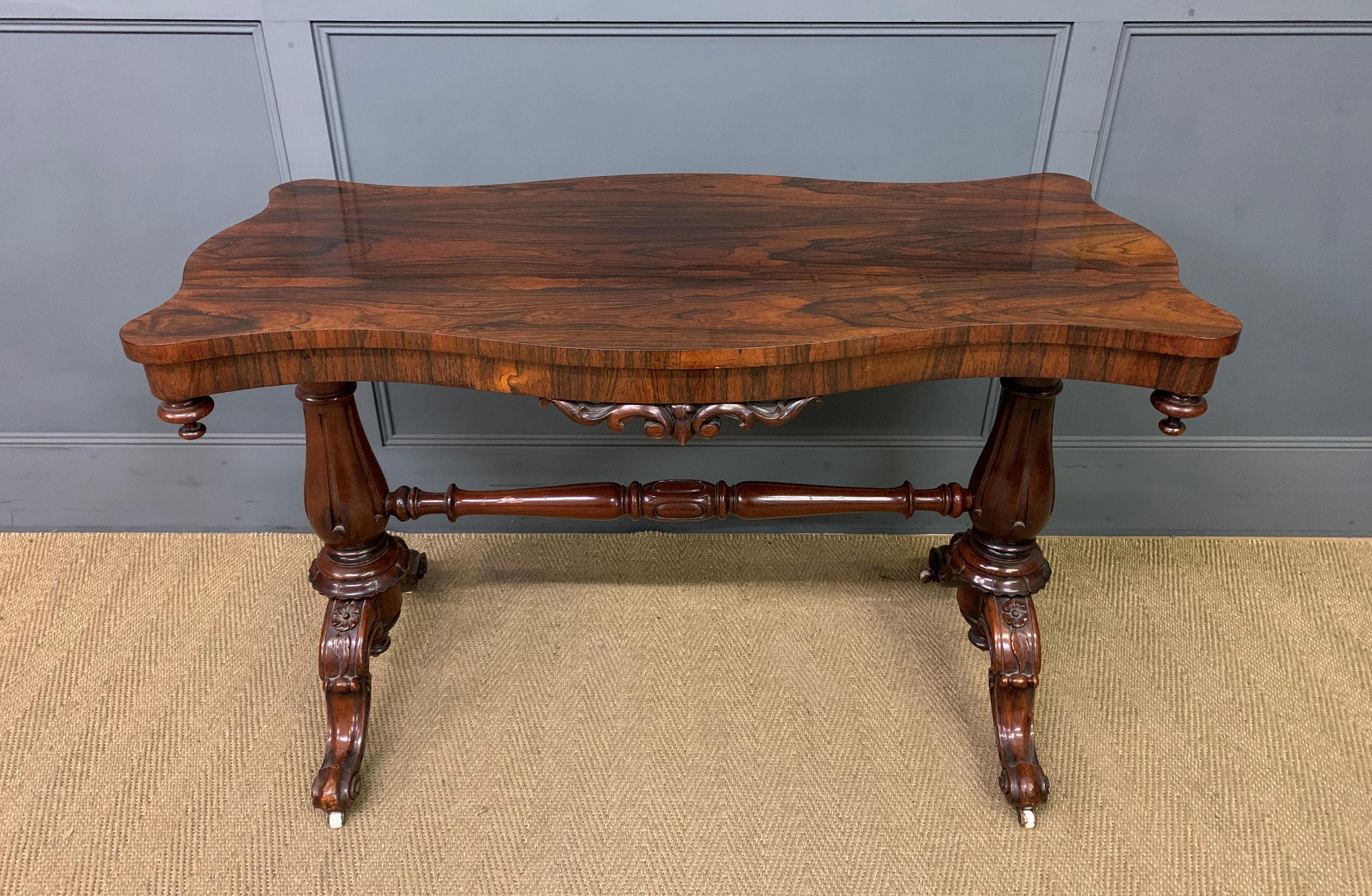 Victorian Rosewood Stretcher Table