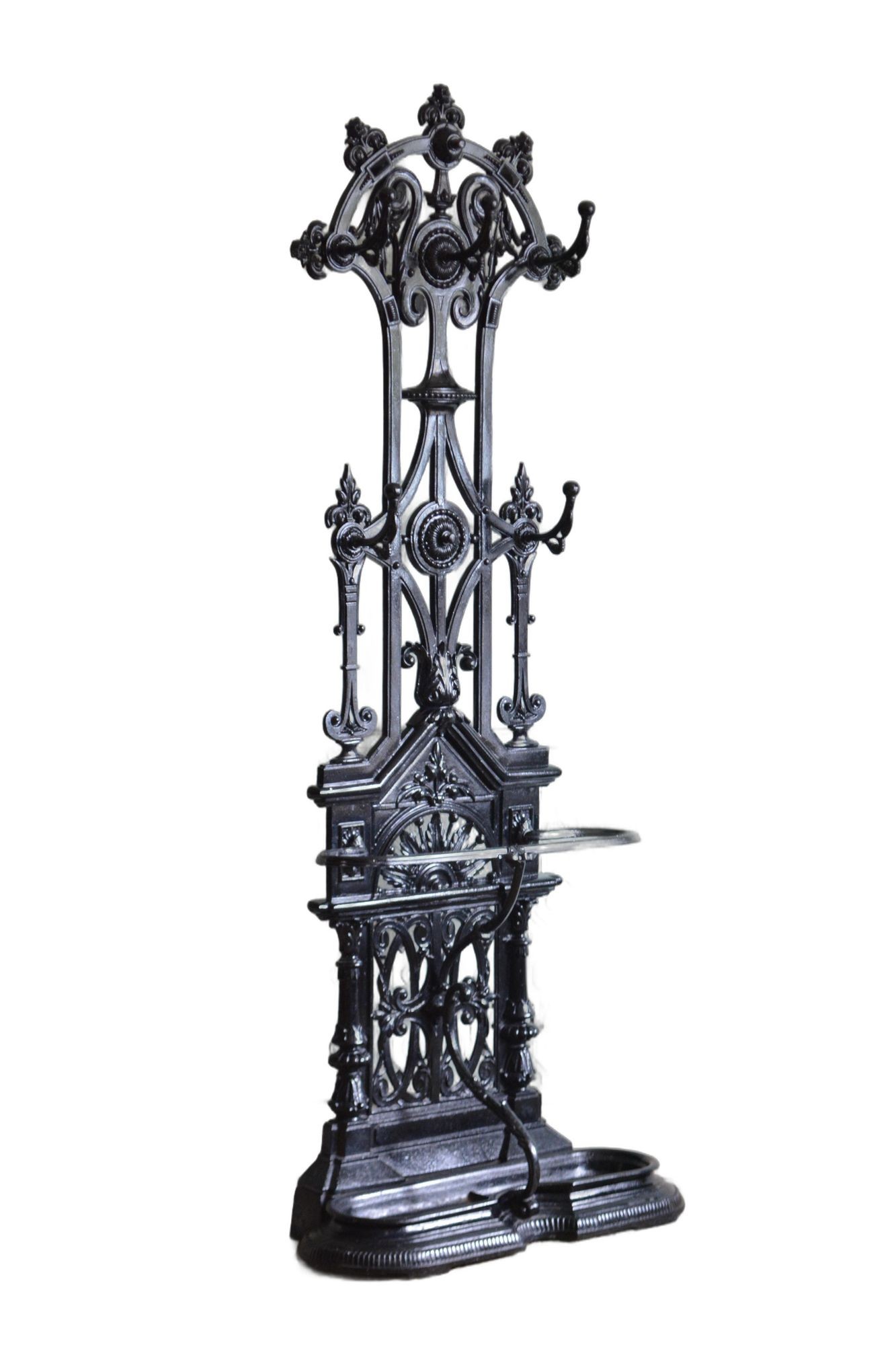 Victorian Cast Iron Hall Stand in the manner of Christopher Dresser