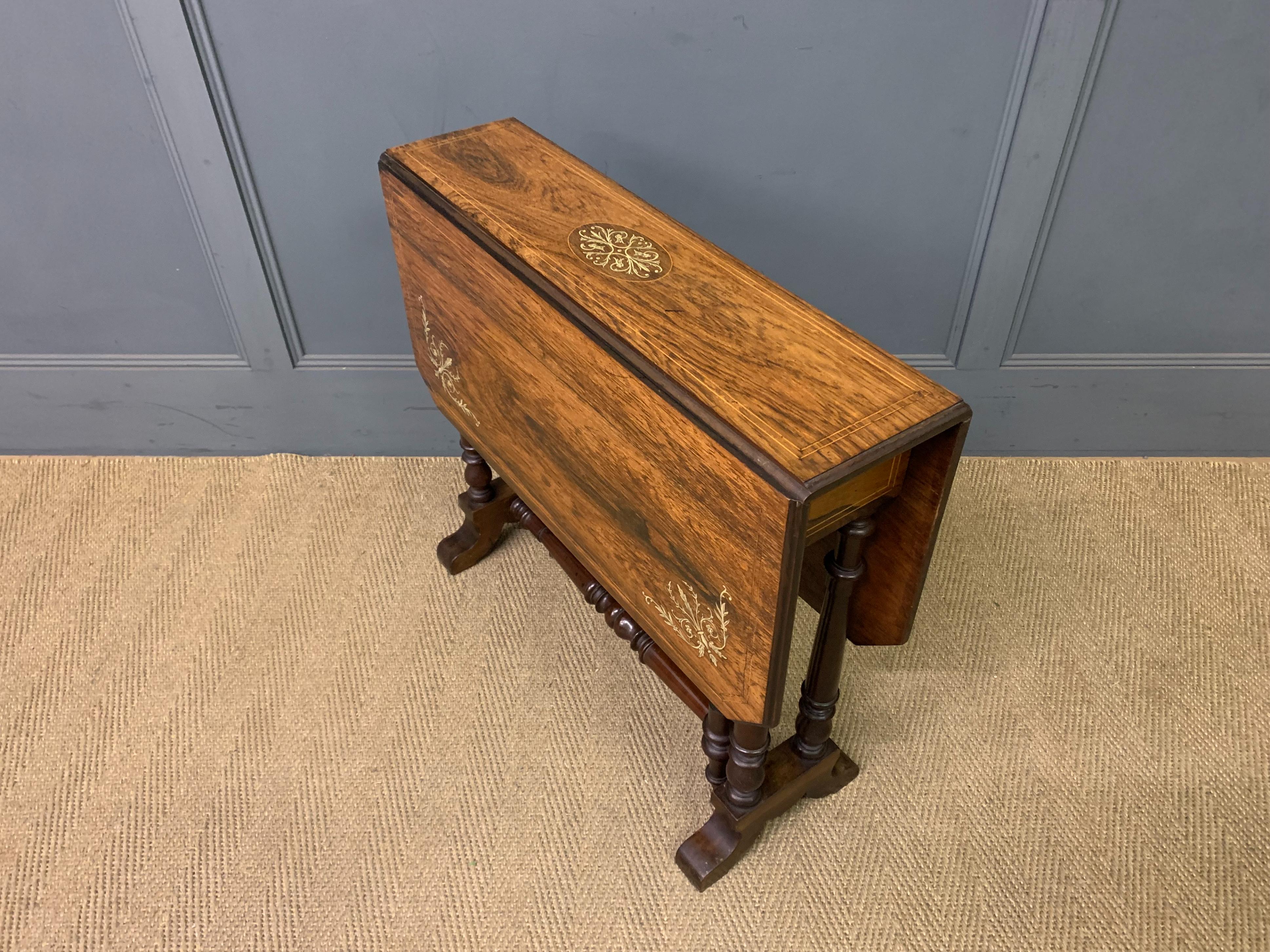Inlaid Rosewood Sutherland Table